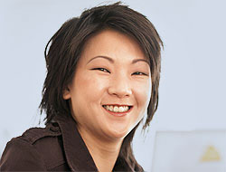 A photo of a woman with dark hair.