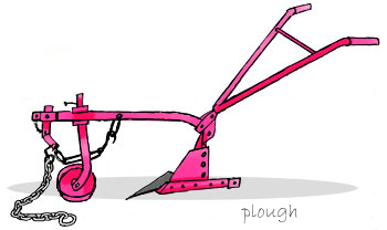 An illustration of a plough. 