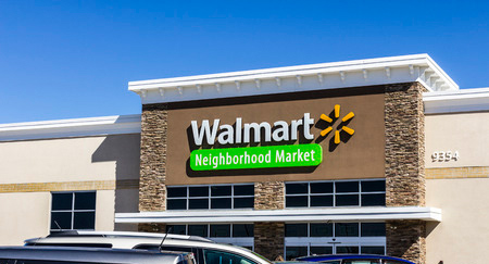 A photo of a Walmart supermarket.