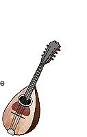 An illustration of a mandolin.