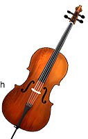 An illustration of a double bass.