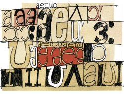 An illustration of different phonemic symbols that represent sounds in words.