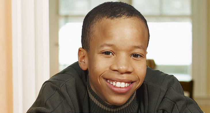 A photo of an African boy.